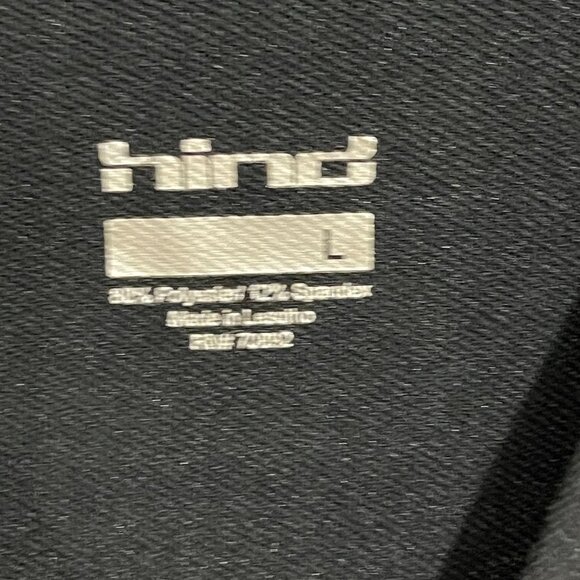 Hind 365 Run Long Sleeve Mock Turtleneck Fitted Black Stretch Mens Large - Picture 2 of 6